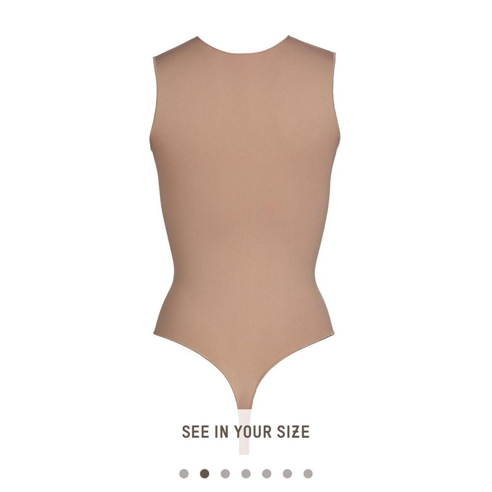 NWT SKIMS Essential Crew Neck Sleeveless Bodysuit - Picture 4 of 11